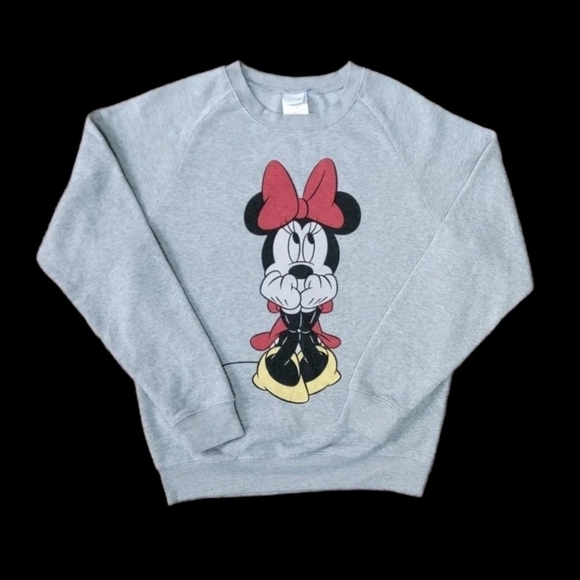 Disney Mini Mouse Mens Size M Grey Vintage graphic print Sweatshirt - Picture 3 of 4